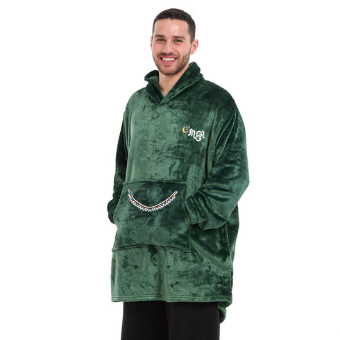 Snuggs Blanket Hoodie Dark Green مدفع رمضان